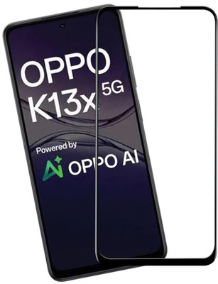COVER CAPITAL Edge To Edge Tempered Glass for Oppo K13X(Pack of 1)