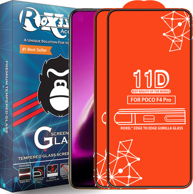 Roxel Edge To Edge Tempered Glass for Poco F4 Pro(Pack of 2)