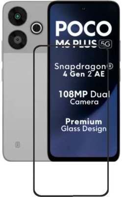 ISAAK Edge To Edge Tempered Glass for POCO M6 Plus 5G, Edge to Edge, Full Glue Tempered Glass(Pack of 1)