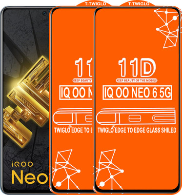 TWIGLO Edge To Edge Tempered Glass for IQOO NEO 6 5G(Pack of 2)