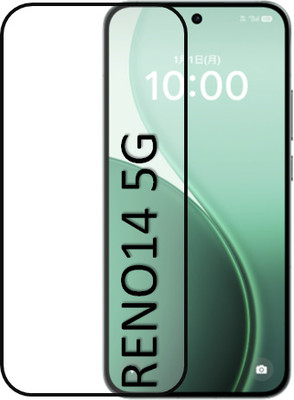 NEXZONE Edge To Edge Tempered Glass for OPPO Reno14 5G, OPPO Reno 14 5G(Pack of 1)