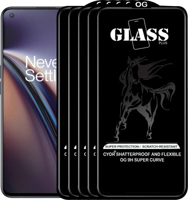 CYOR Edge To Edge Tempered Glass for ONEPLUS NORD CE 5G(Pack of 5)