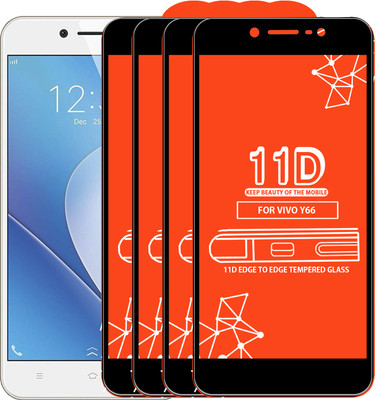 Roxel Edge To Edge Tempered Glass for VIVO Y66(Pack of 4)