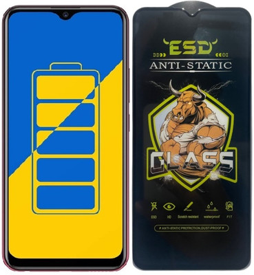 TELESHIELD Edge To Edge Tempered Glass for Vivo Y15, ESD Glass, ESD Protector, Edge to Edge, Screen Protector(Pack of 1)
