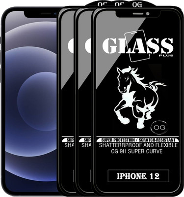 PFOAM Edge To Edge Tempered Glass for APPLE IPHONE 12(Pack of 3)