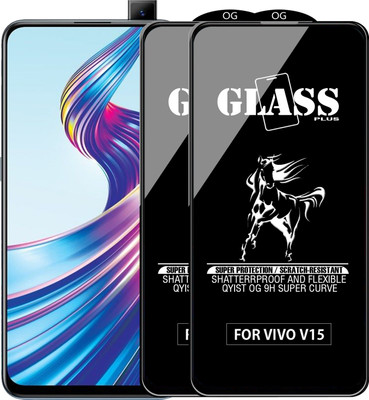 Qyist Edge To Edge Tempered Glass for VIVO V15(Pack of 2)