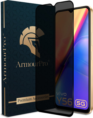 ArmourPro Edge To Edge Tempered Glass for Vivo Y56 5G, Vivo T1 5G, Vivo Y75 5G, Vivo Y56, Vivo T1x, Vivo T2X 5G, iQOO Z6 5G, iQOO Z6 Lite 5G, (Privacy Anti Spy)(Pack of 1)