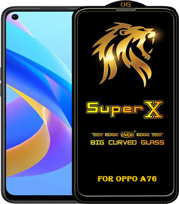 PFOAM Edge To Edge Tempered Glass for OPPO A76(Pack of 1)