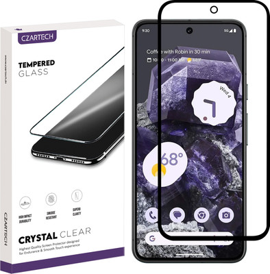 CZARTECH Edge To Edge Tempered Glass for Google Pixel 8a 5G(Pack of 1)