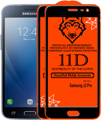 DeepzHub Edge To Edge Tempered Glass for Samsung Galaxy J2 Pro(Pack of 2)