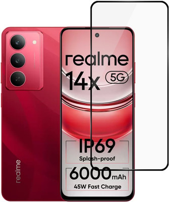 Gorilla Cases Edge To Edge Tempered Glass for realme 14x 5G(Pack of 1)