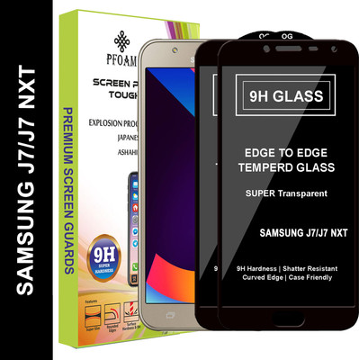 PFOAM Edge To Edge Tempered Glass for SAMSUNG GALAXY J7(Pack of 2)