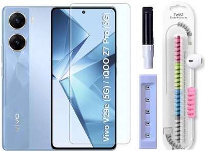 ESD Edge To Edge Tempered Glass for Vivo V29E 5g || Advanced Hd+ Curved Uv Tempered Glass Screen Protector Designed For || Full Screen Coverage With Easy Installation Kit.(Pack of 1)