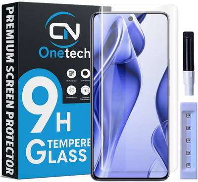 OneTech Edge To Edge Tempered Glass for Vivo V50 5G / V50e 5G 9H Hardness, UV Premium Screen Protector(Pack of 1)
