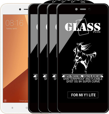 Qyist Edge To Edge Tempered Glass for Mi Redmi Y1 Lite(Pack of 4)