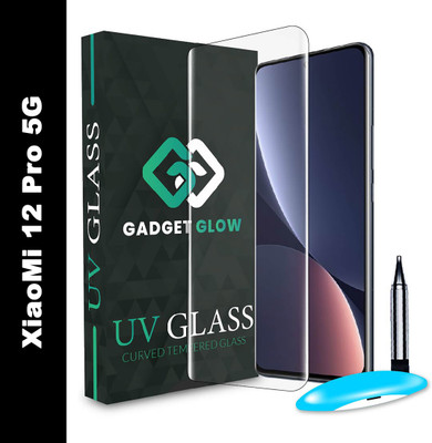 Gadget Glow Edge To Edge Tempered Glass for Xiaomi 12 Pro 5G, Xiaomi 12 Pro, MI 12 Pro 5G, UV Glue Screenguard(Pack of 1)