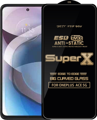 Qyist Edge To Edge Tempered Glass for ONEPLUS ACE 5G(Pack of 1)