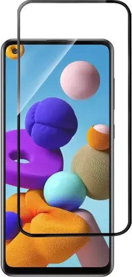 VISHZONE Edge To Edge Tempered Glass for Samsung Galaxy A21s(Pack of 1)