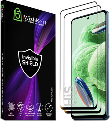 iWishKart Edge To Edge Tempered Glass for Lava O2 5G, Lava O2, His_pk2, Military grade Edge to Edge gorilla glass(Pack of 2)
