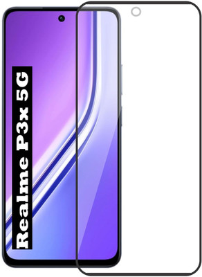 O2MG Edge To Edge Tempered Glass for realme P3x 5G(Pack of 1)