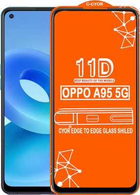CYOR Edge To Edge Tempered Glass for OPPO A95 5G(Pack of 1)