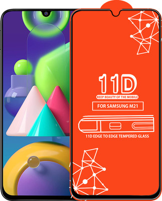 Roxel Edge To Edge Tempered Glass for Samsung Galaxy M21(Pack of 1)