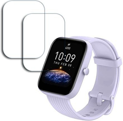 ARBAN Edge To Edge Tempered Glass for Amazfit Bip 3 1.69 inch SMARTWATCH SCREEN GUARD(Pack of 2)