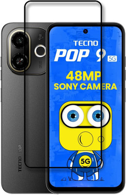 NKCASE Edge To Edge Tempered Glass for Tecno POP 9 5G(Pack of 1)