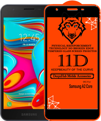 DeepzHub Edge To Edge Tempered Glass for Samsung A2 Core(Pack of 1)