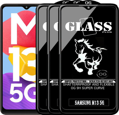 PFOAM Edge To Edge Tempered Glass for SAMSUNG GALAXY M13 5G(Pack of 3)