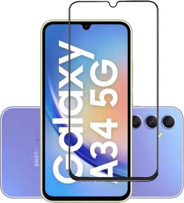 INFINITYWORLD Edge To Edge Tempered Glass for Samsung Galaxy A34 5G, Samsung Galaxy A34 5G(V6.6)(Pack of 1)