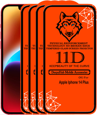 CRodible Edge To Edge Tempered Glass for iPhone 14 Plus(Pack of 4)