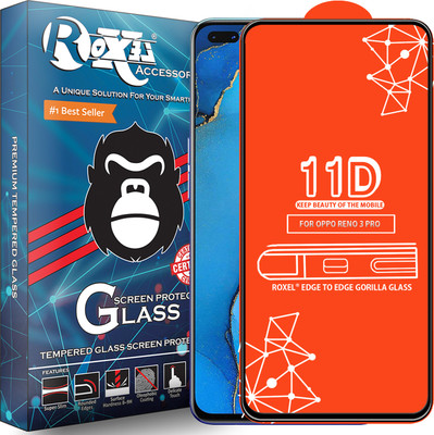 Roxel Edge To Edge Tempered Glass for Oppo Reno 3 Pro(Pack of 1)