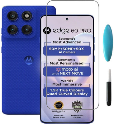 AKSHUD Edge To Edge Tempered Glass for MOTOROLA Edge 60 Pro(Pack of 1)