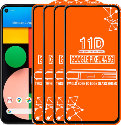 TWIGLO Edge To Edge Tempered Glass for GOOGLE PIXEL 4A 5G(Pack of 4)