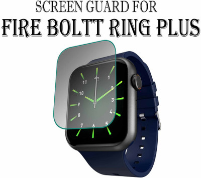 hirdesh Edge To Edge Tempered Glass for Fire-Boltt Ring Plus 1.91(Pack of 1)