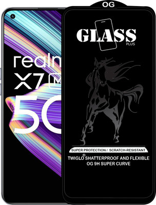 TWIGLO Edge To Edge Tempered Glass for REALME X7 MAX(Pack of 1)