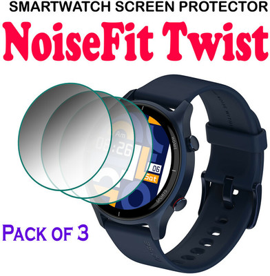 hirdesh Edge To Edge Tempered Glass for NoiseFit Twist(Pack of 3)