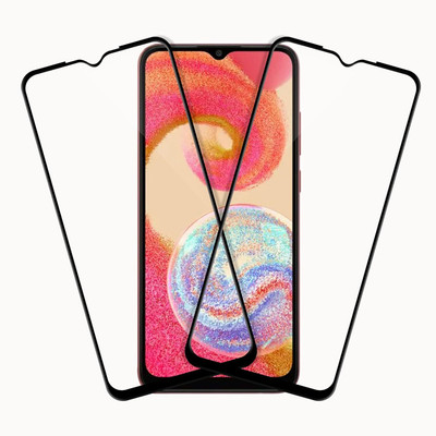 1DOLLAR Edge To Edge Tempered Glass for Samsung Galaxy A04e-(Pack of 2)