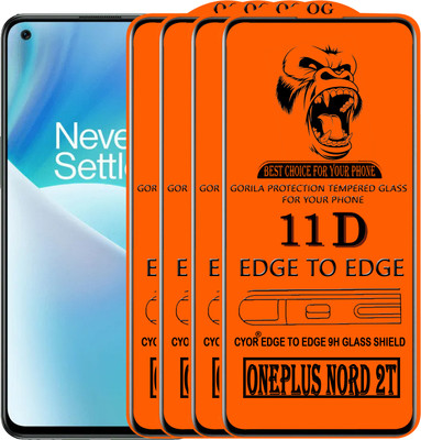 CYOR Edge To Edge Tempered Glass for ONEPLUS NORD 2T(Pack of 4)