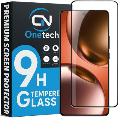 OneTech Edge To Edge Tempered Glass for Realme GT 7 5G 9H Hardness, Premium HD+ Screen Protector(Pack of 1)