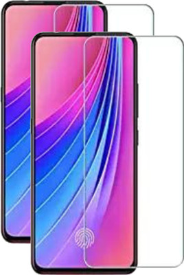 YuviKrissh Edge To Edge Tempered Glass for VIVO V15(Pack of 2)