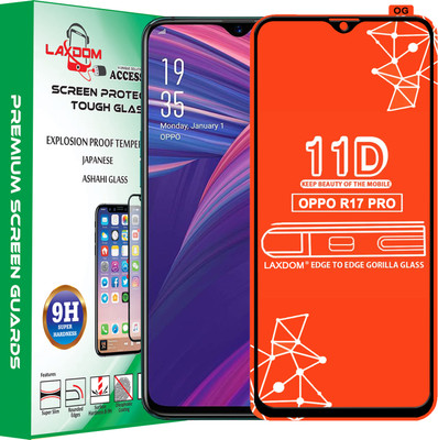 Laxdom Edge To Edge Tempered Glass for OPPO R17 PRO(Pack of 1)