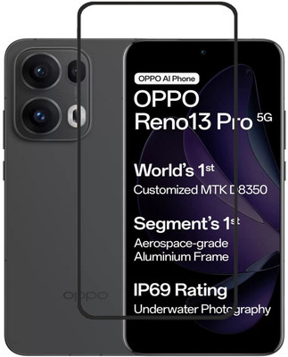 VDAT Edge To Edge Tempered Glass for OPPO Reno13 Pro 5G, OPPO Reno13 PRO(Pack of 1)