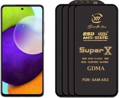 GDMA Edge To Edge Tempered Glass for SAMSUNG A53(Pack of 4)