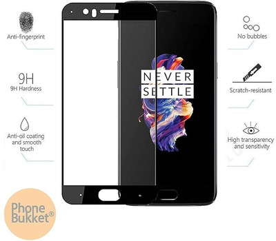 iCopertina Edge To Edge Tempered Glass for OnePlus 5(Pack of 1)