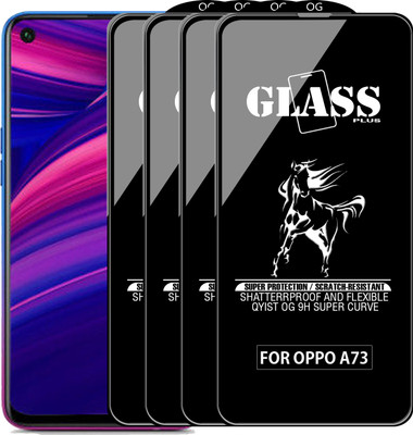 Qyist Edge To Edge Tempered Glass for OPPO A73 5G(Pack of 4)