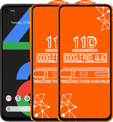 TWIGLO Edge To Edge Tempered Glass for GOOGLE PIXEL 4A 4G(Pack of 2)