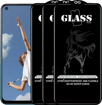CYOR Edge To Edge Tempered Glass for OPPO A72(Pack of 3)