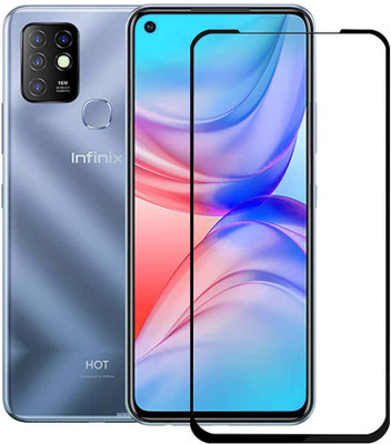 RCHJV Edge To Edge Tempered Glass for Infinix Hot 10(Pack of 1)